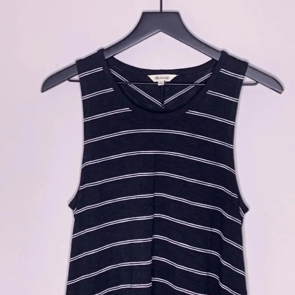 Madewell Highpoint Tank Dress in Hosta Stripe Size Medium - Picture 3 of 6